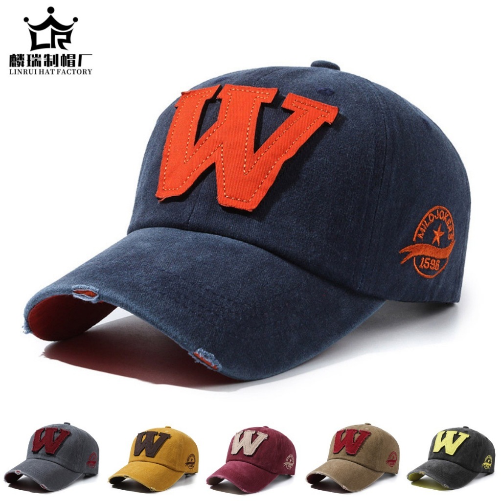 Topi Baseball Casual LOGO W / TOPI PRIA DAN WANITA KEREN TRENDY KUALITAS IMPORT - TLW-1