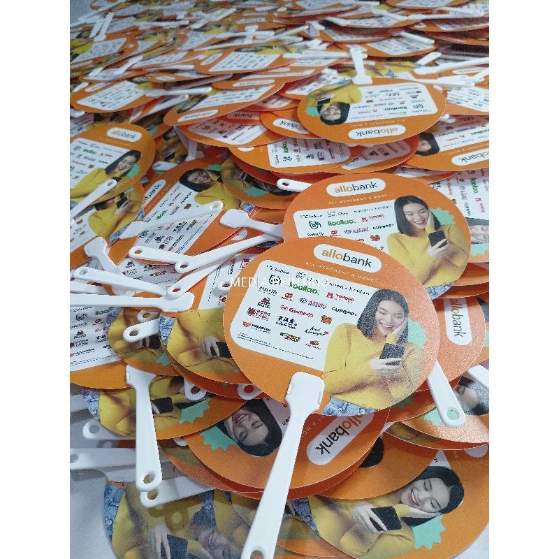 Kipas Custom,  Kipas Tangan PVC/PP Custom, Souvernir Custom