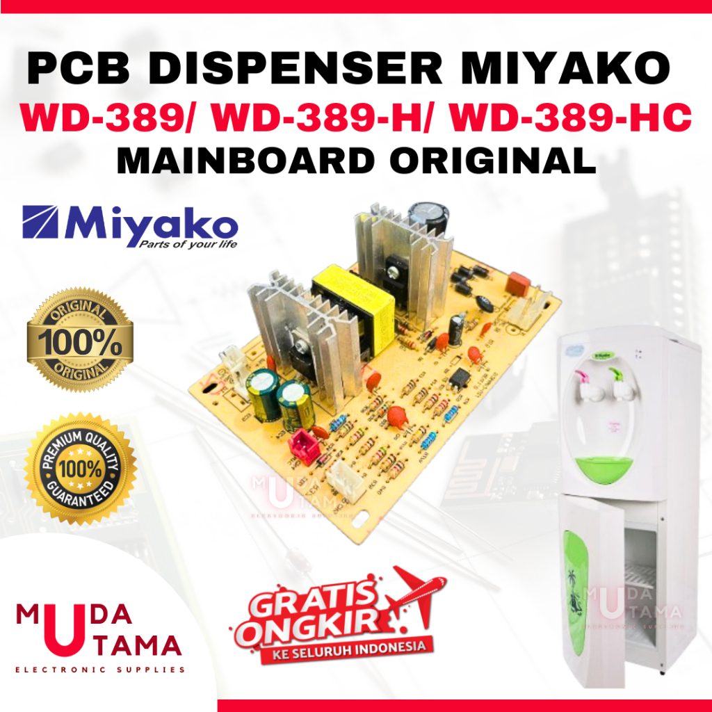PCB Dispenser MIYAKO WD389HC ORIGINAL - PCB Board MIYAKO WD389 WD389HC - Mainboard MIYAKO WD-389 - M