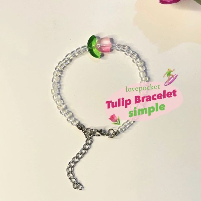 Tulip Beads Bracelet | Gelang Manik Manik Bunga Tulip
