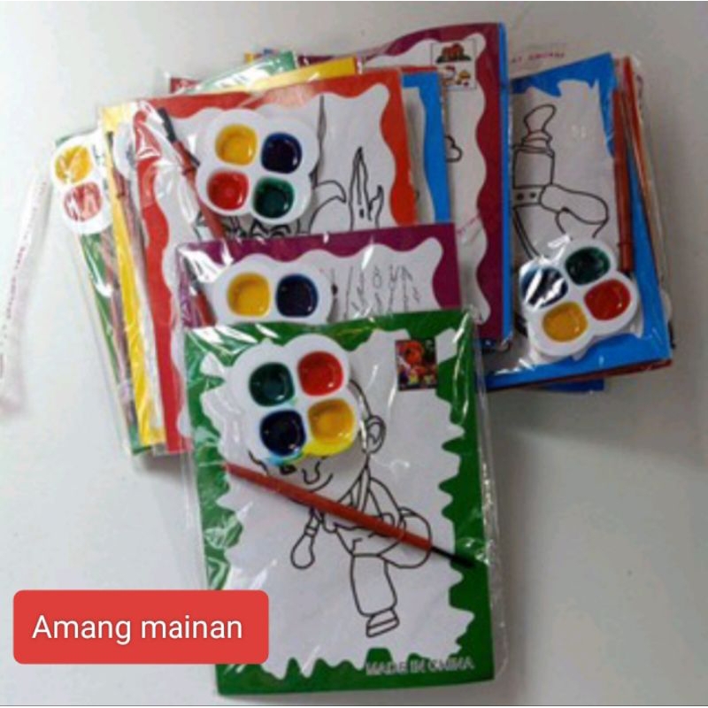 

20 pcs Mainan cat air mini / mainan mewarnai cat air mini
