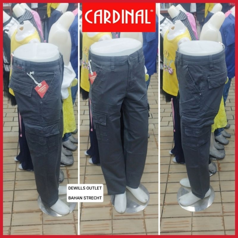 CARDINAL celana panjang cargo Tactical  pria | celana panjang cargo cardinal original skinny fit