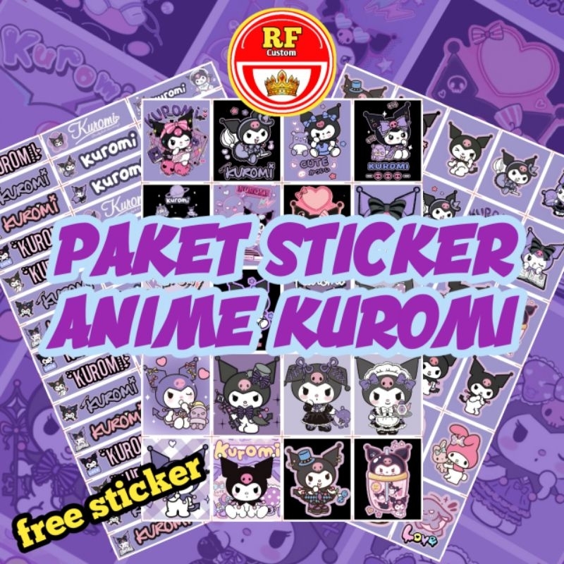 

(free sticker)STIKER KARAKTER KUROMI VIRAL / STICKER ANIME KUROMI / STICKER PACK KUROMI TERBARU VIRAL