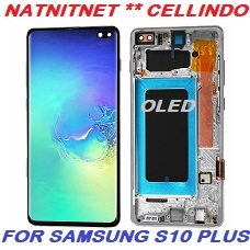 TT AS.C01N> LCD TS  PLUS FRAME SAMSUNG GALAXI S10 PLUS / G975 / G9750 BLACK super quality