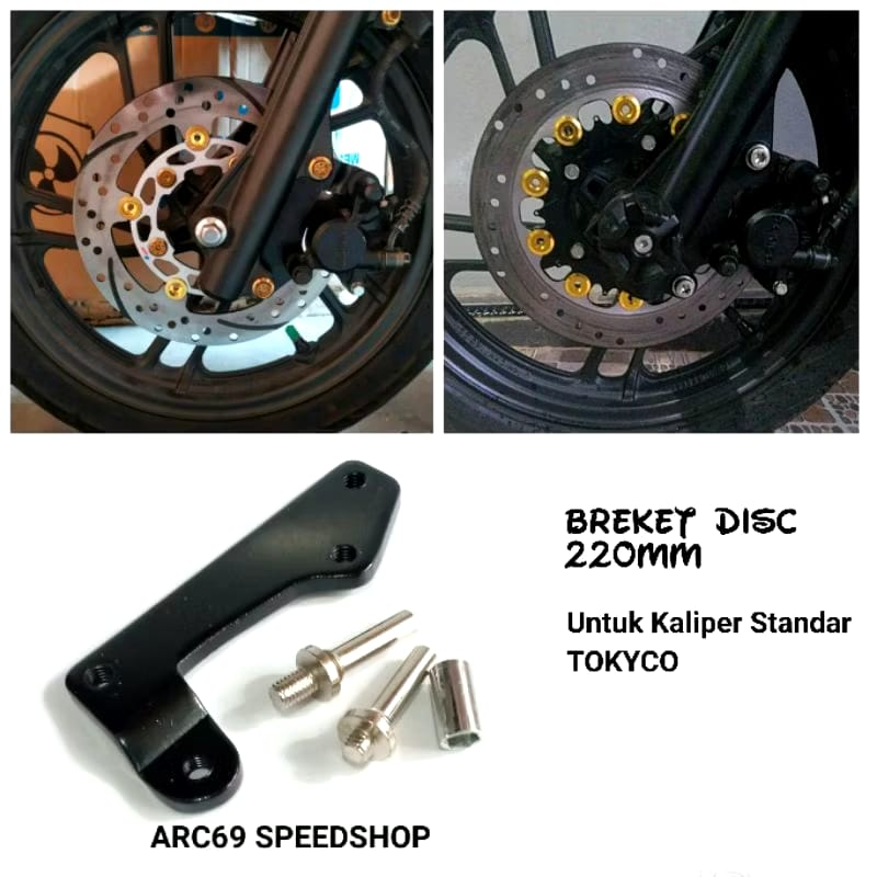 BREKET KALIPER STANDAR TOKICO VARIO 150 UKURAN PIRINGAN 220 VARIO NEW 150 DISC 220MM