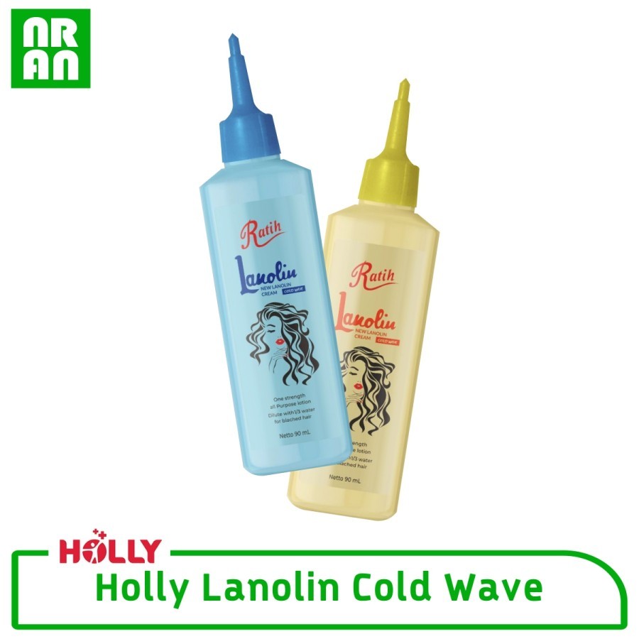 Holly Ratih Lanolin Cold Wave Obat Keriting Rambut 90ml