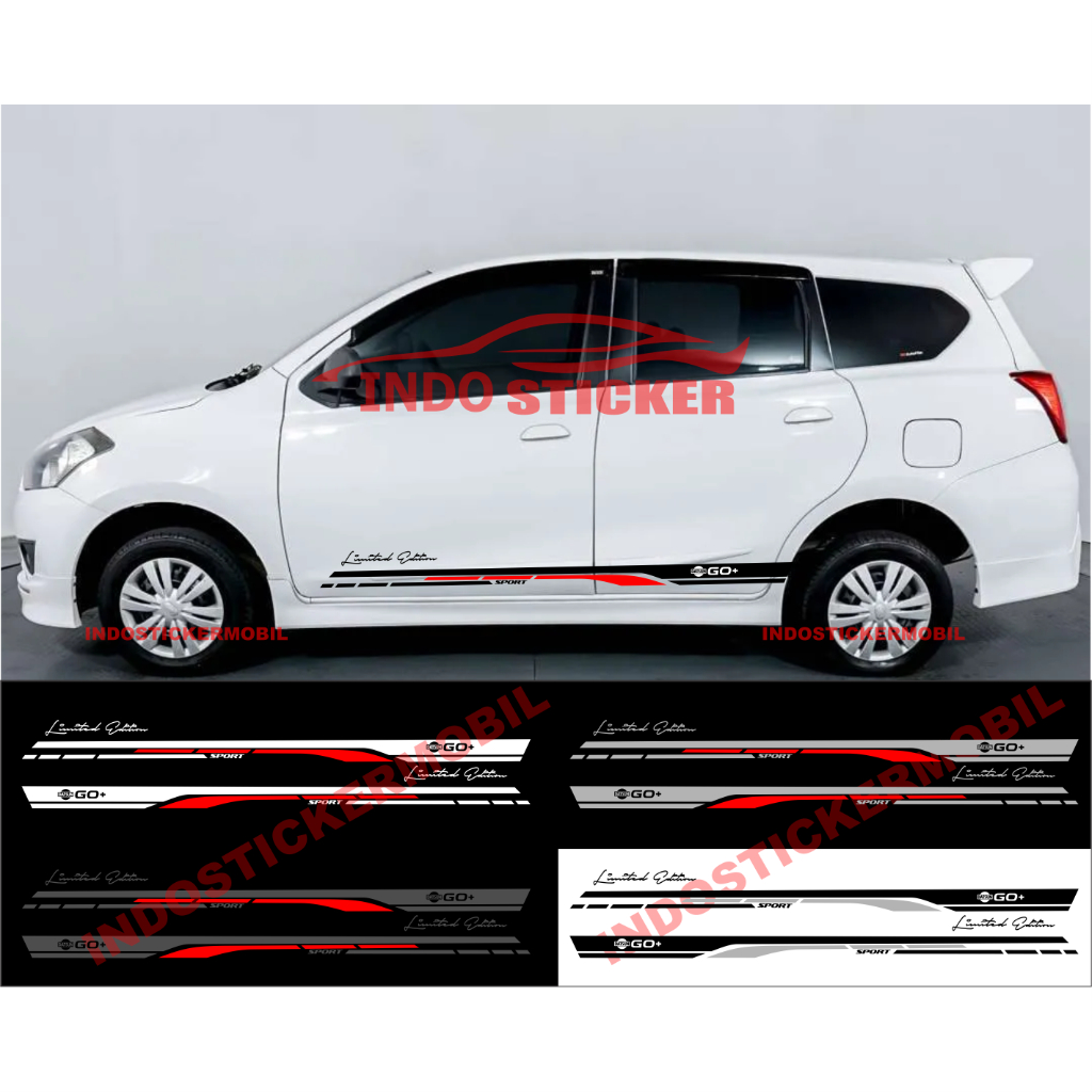 sticker mobil datsun go+ cutting stiker list mobil go+