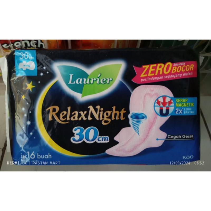 PEMBALUT WANITA PEMBALUT MALAM PEMBALUT LAURIER PEMBALUT LAURIER RELAX NIGHT PEMBALUT BERSAYAP