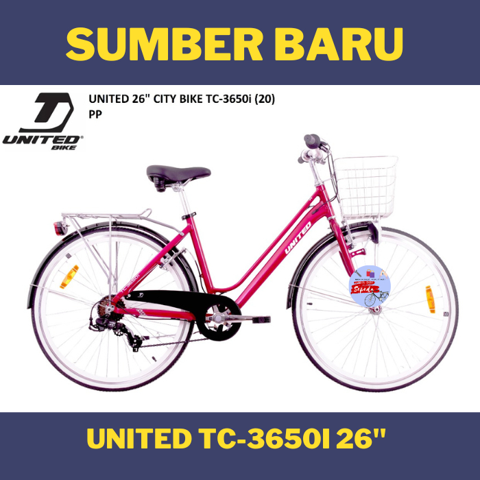 Sepeda Mini CTB United TC-3650i 26" (TC3650i) New Terbaru TC 3650