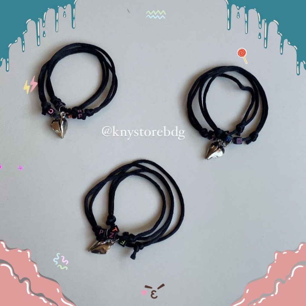 [215] SEPASANG GELANG COUPLE/GELANG MAGNET/GELANG SOULMET