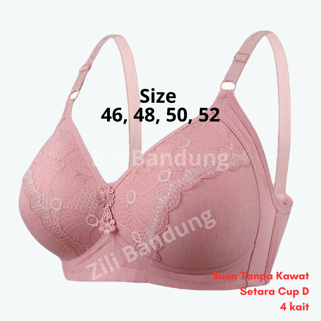 Bra BH Busa Tanpa Kawat JUMBO BIG SIZE CUP Size 46 - 52
