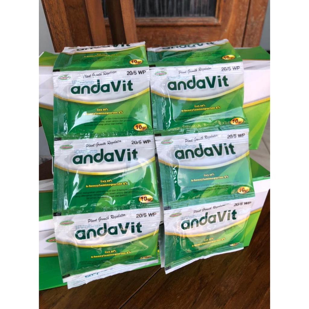 1 KOTAK ISI 50 ANDAVIT GA3 BENZYL AMINO ANDAVIT 10 GR ZPT PERTUMBUHAN GA3 20% FUNGISIDA BAKTERISIDA