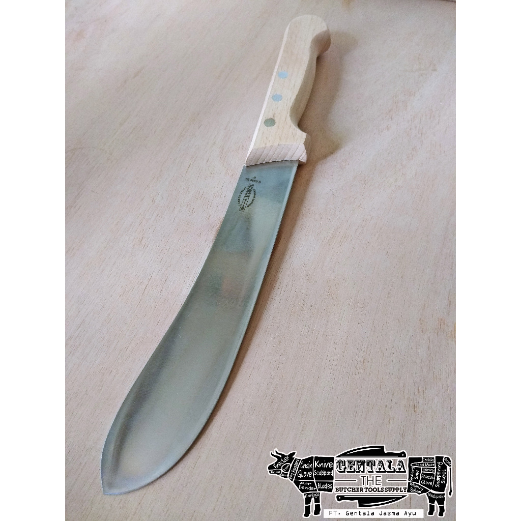 PISAU SEMBELIH F. DICK 20CM BULLNOSE CARBON STEEL, BEECH WOOD HANDLE