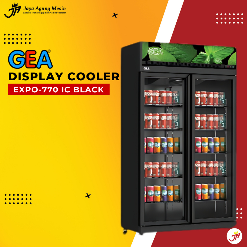 Display Cooler GEA EXPO-770IC Black / Showcase 2 Pintu EXPO 770IC