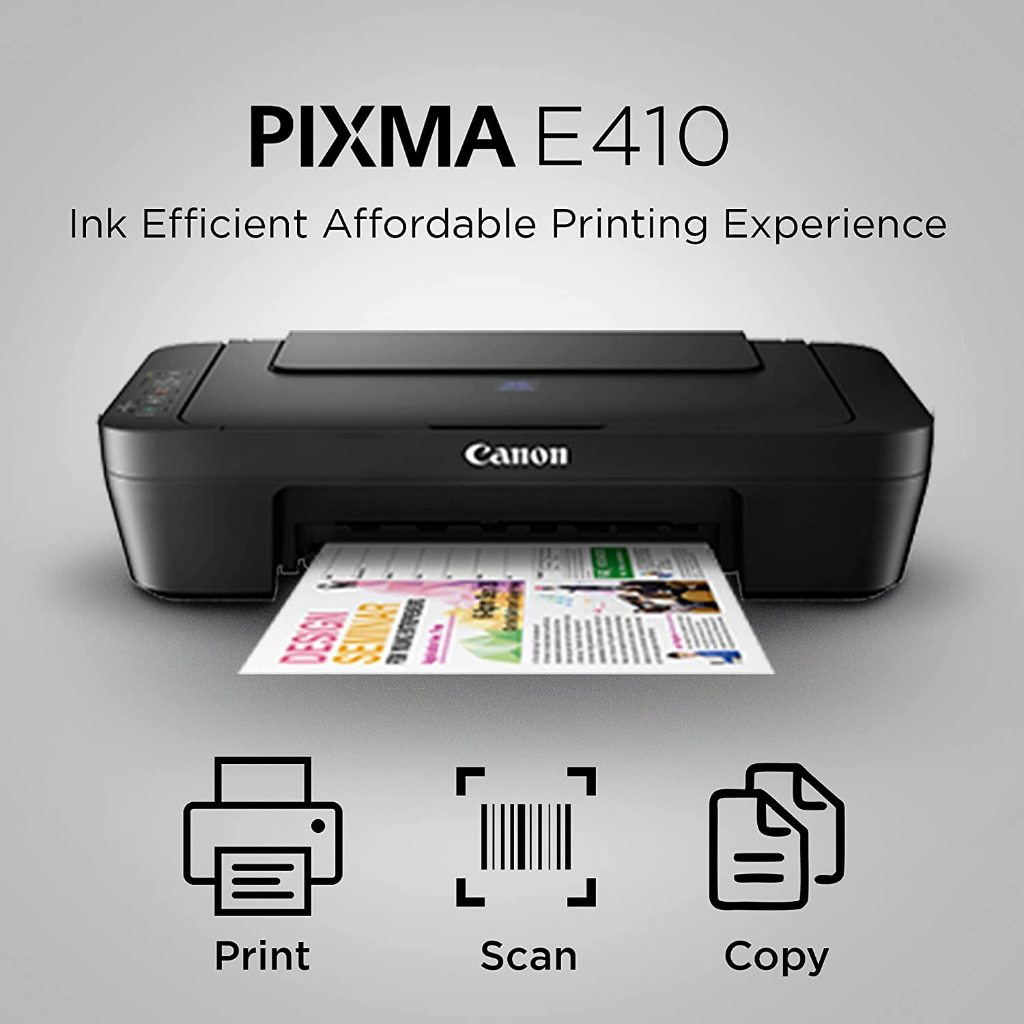 Printer Canon Pixma E410 - Canon E 410 - Canon E410 - Inkjet - 3 Fungsi