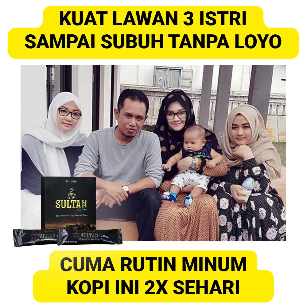 

Kopi Sultan Khaia Penambah Stamina Pria Perkasa 1 Box isi 10 Sachet | Coffee Sultan Pengiriman Cepat