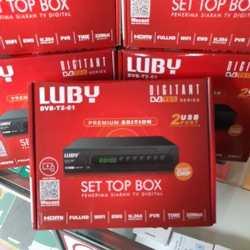 OBRAL STB LUBY T2-01 DVB-T2/C ORIGINAL TV TABUNG/LED