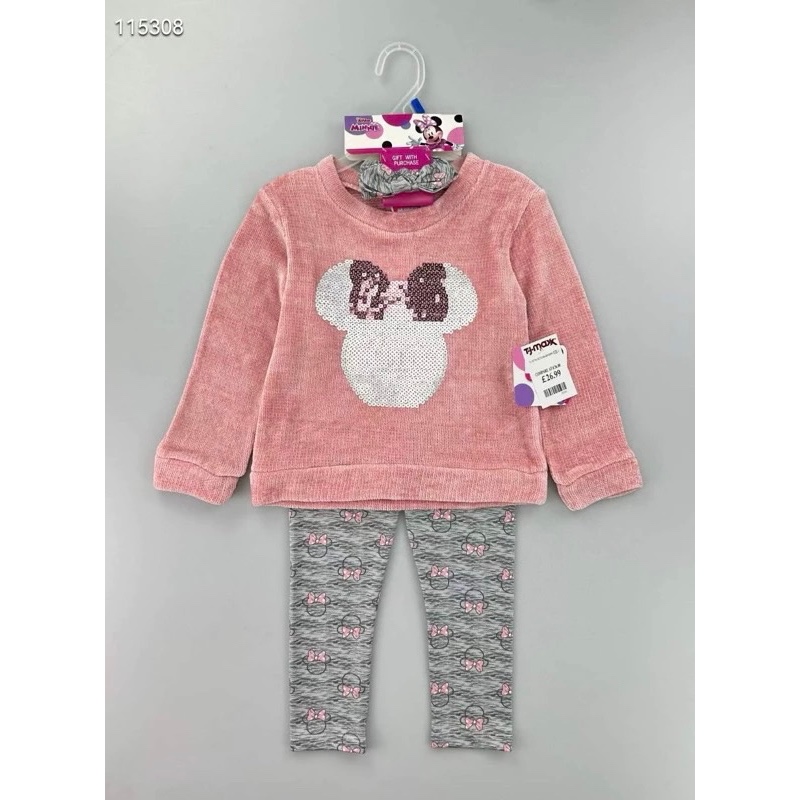One Sweater Rajut dan Legging Anak Perempuan Disney Original