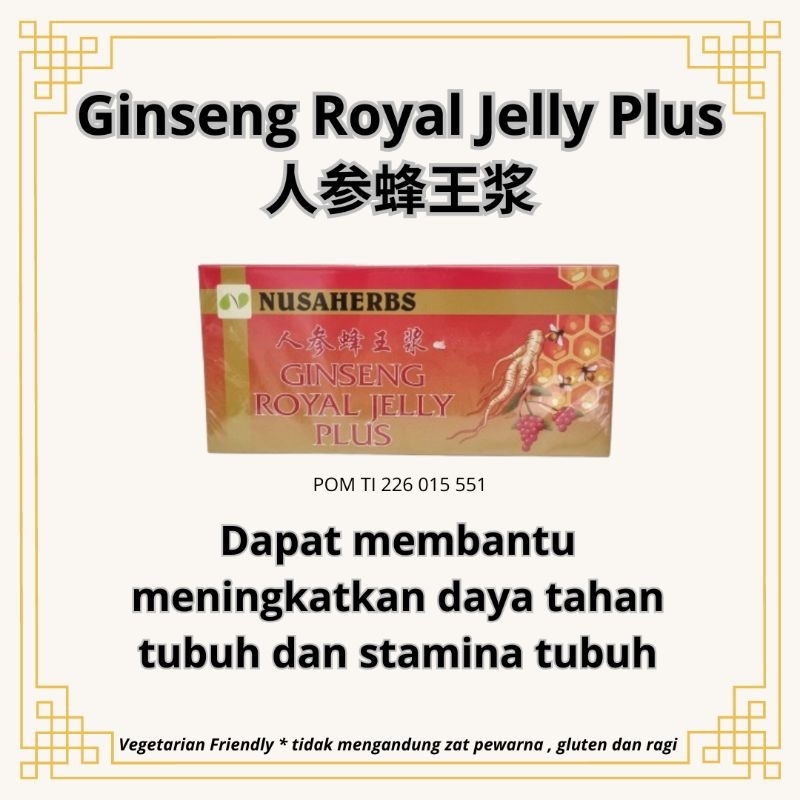 

Ginseng Royal Jelly Plus | Minuman Royal Jelly