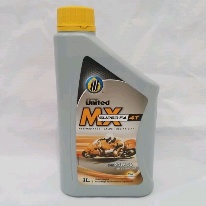 UNITED OIL MX SUPER F4 20W50 SJ/MA 1 LITER