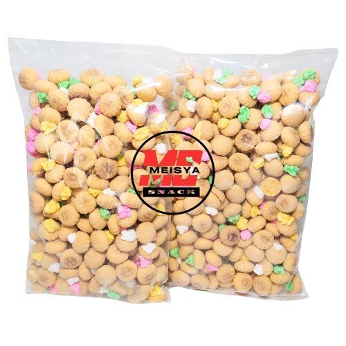 

Kue Gem Rose - 1kg Kancing Biskuit Jadul Kue Monas Kembang Gula Biskuit Warna Warni
