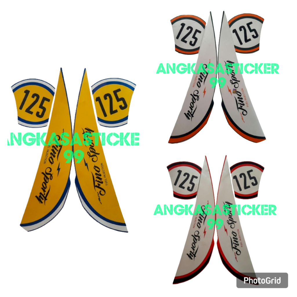 sticker striping body motor fino sporty 2018 standart fullset