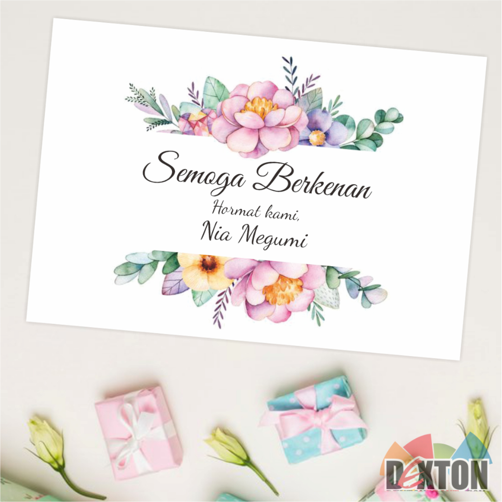 

Sticker stiker custom nama ucapan semoga berkenan label