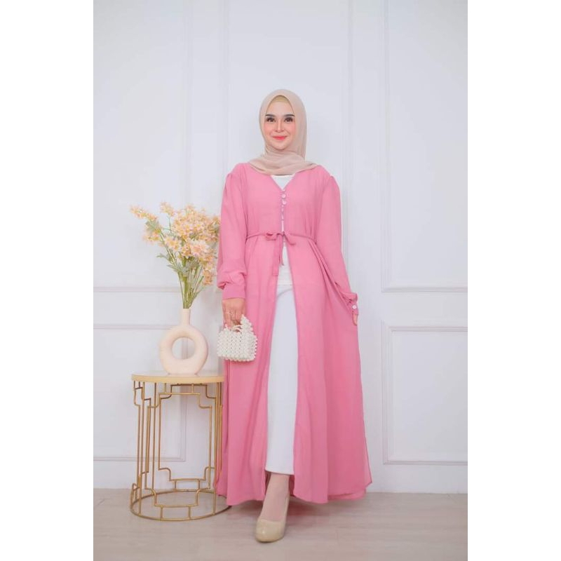 Outer cerutty lengan panjang luaran gamis outer blazer terbaru