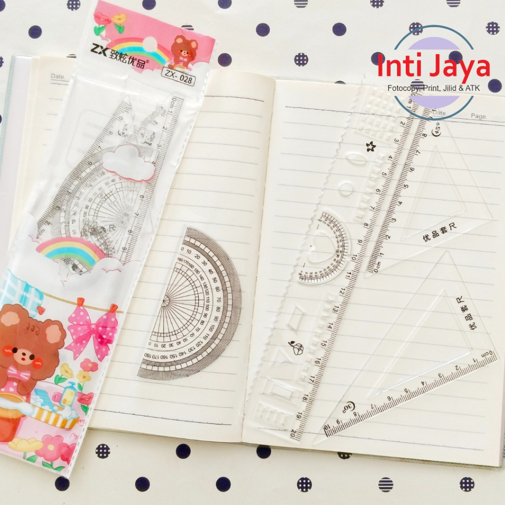 

Mistar Segitiga Set Mistar Fancy