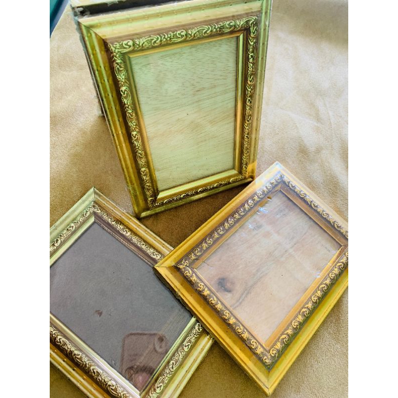 Frame 4R ukir gold/Bingkai foto Ukir // Bingkai kecil // Bingkai simple