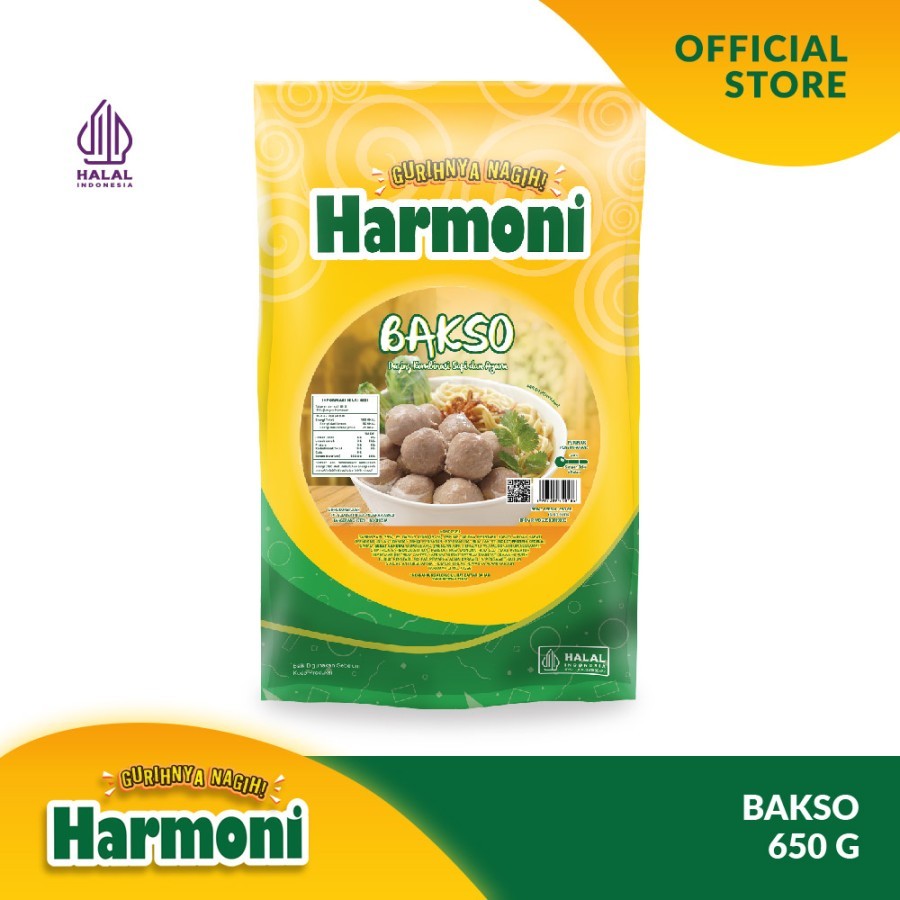 

Harmoni Bakso 650 Gram/50 Butir | Harmoni Baso Sapi isi 50Pcs