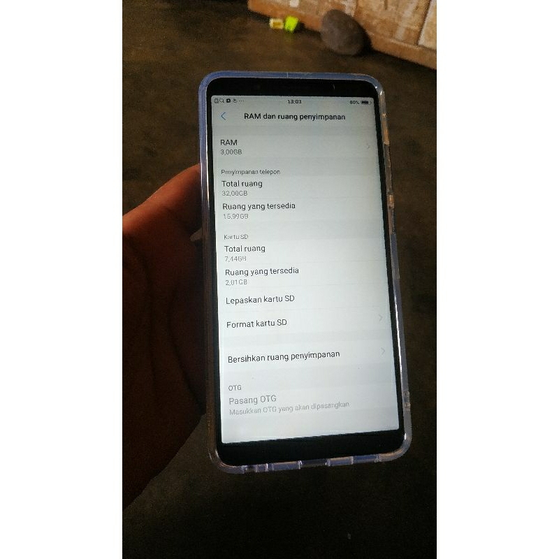 jual vivo y71 ram 3/32