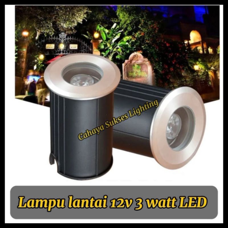 Lampu lantai/step light 3 watt LED DC 12V