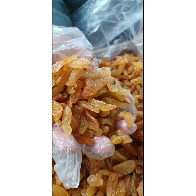 

Kismis / Zabib / Anggur Kering Jenis Golden Rasa Asam manis, Mutiara Manis