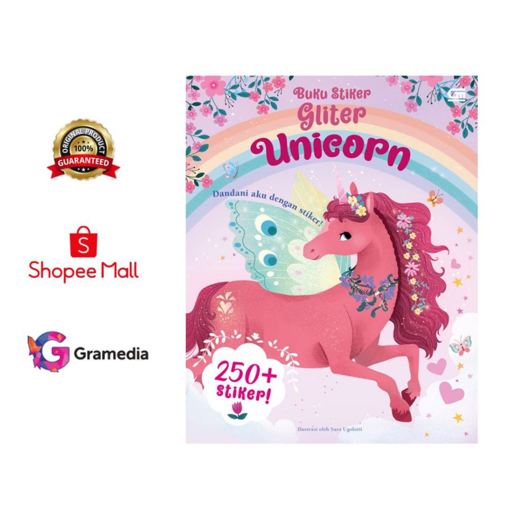 Buku Stiker Gliter: Unicorn
