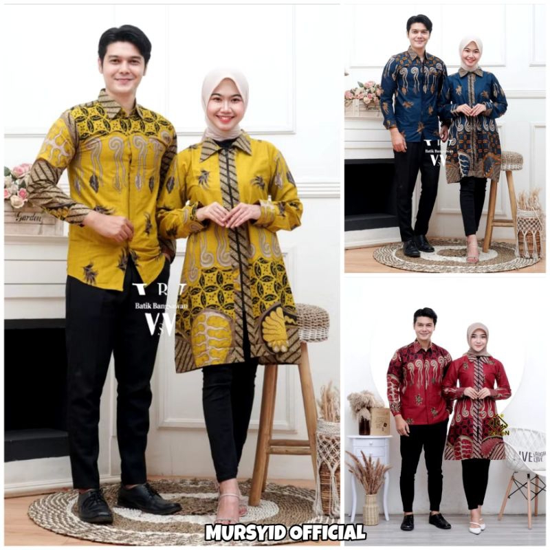 MURSYID OFFICIAL NEW - (COD) BATIK COUPLE | BATIK COUPLE MODERN | BATIK GURU | BATIK SERAGAM PERNIKA