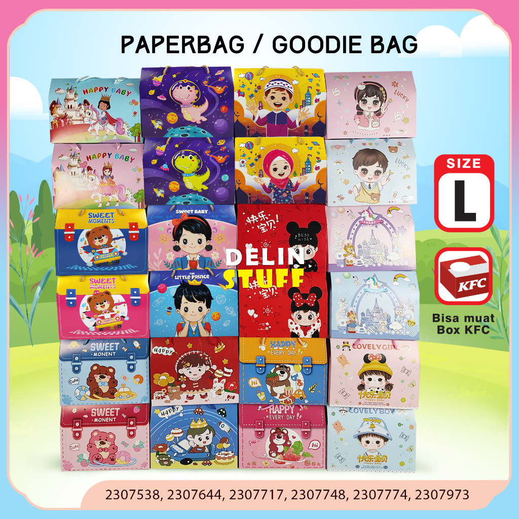 

Goodie Bag Ulang Tahun Anak Dino / Kotak Kado Ulang Tahun / Tas Ulang Tahun Anak / Paper bag Ulang Tahun Anak Bingkisan Ulang Tahun Anak Hampers size L (2307538, 2307644, 2307717, 2307748, 2307774 )