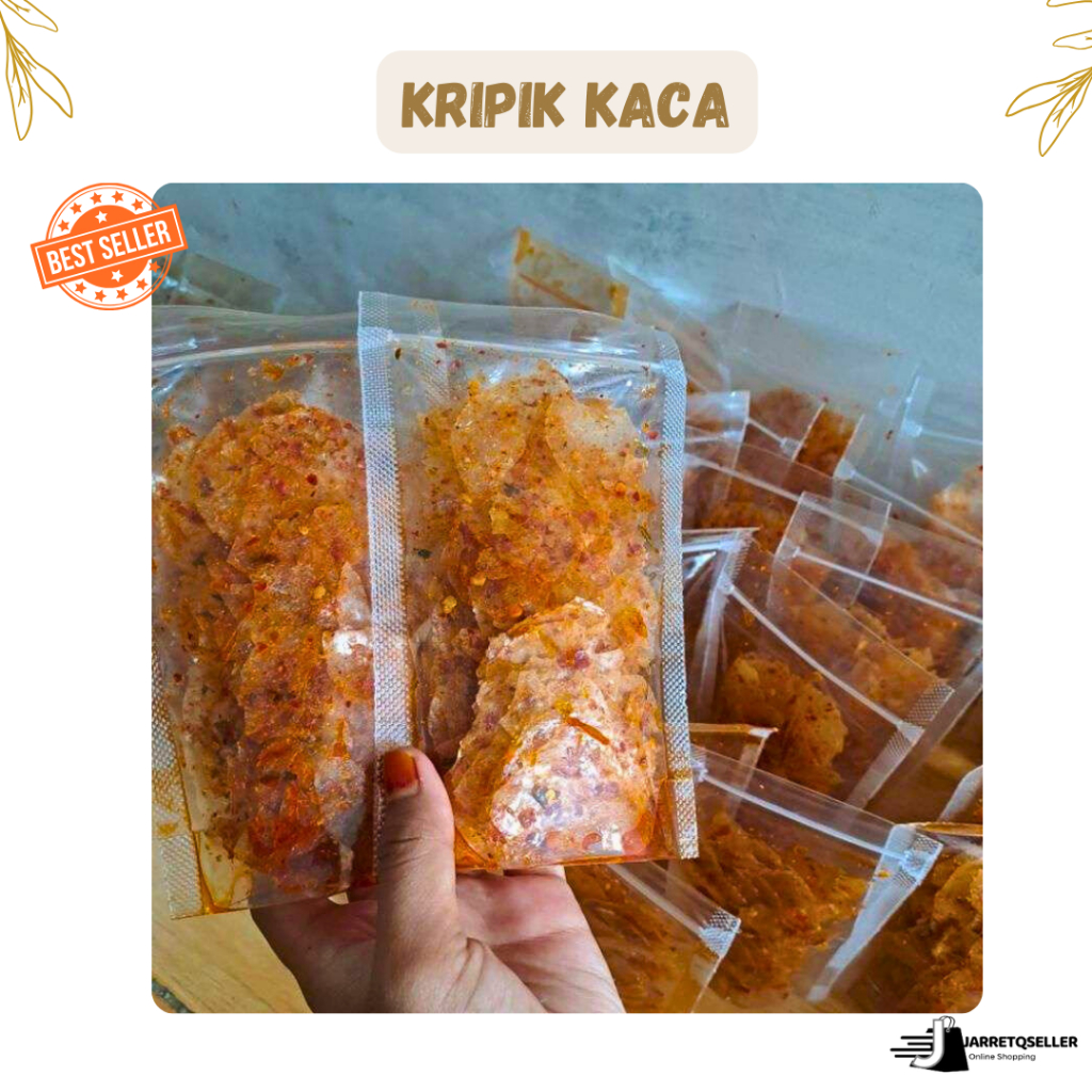 

Kripik Kaca | Kripca Pedas Daun Jeruk dan Original | Kripik Kaca Renyah Gurih | Kripca 25 Gram