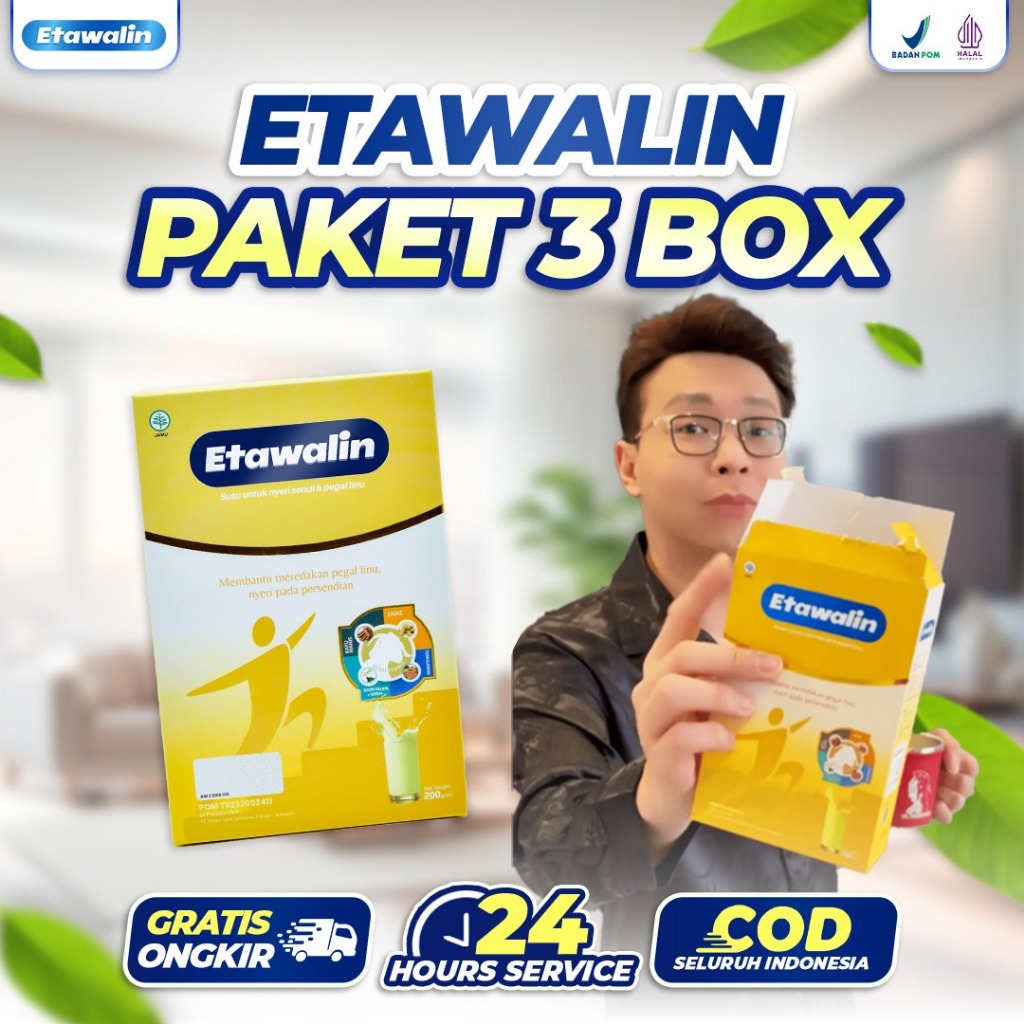 

3 Etawalin - Anti Tulang Keropos Susu Kambing Kesehatan Sendi & Atasi Asam Urat Rematik