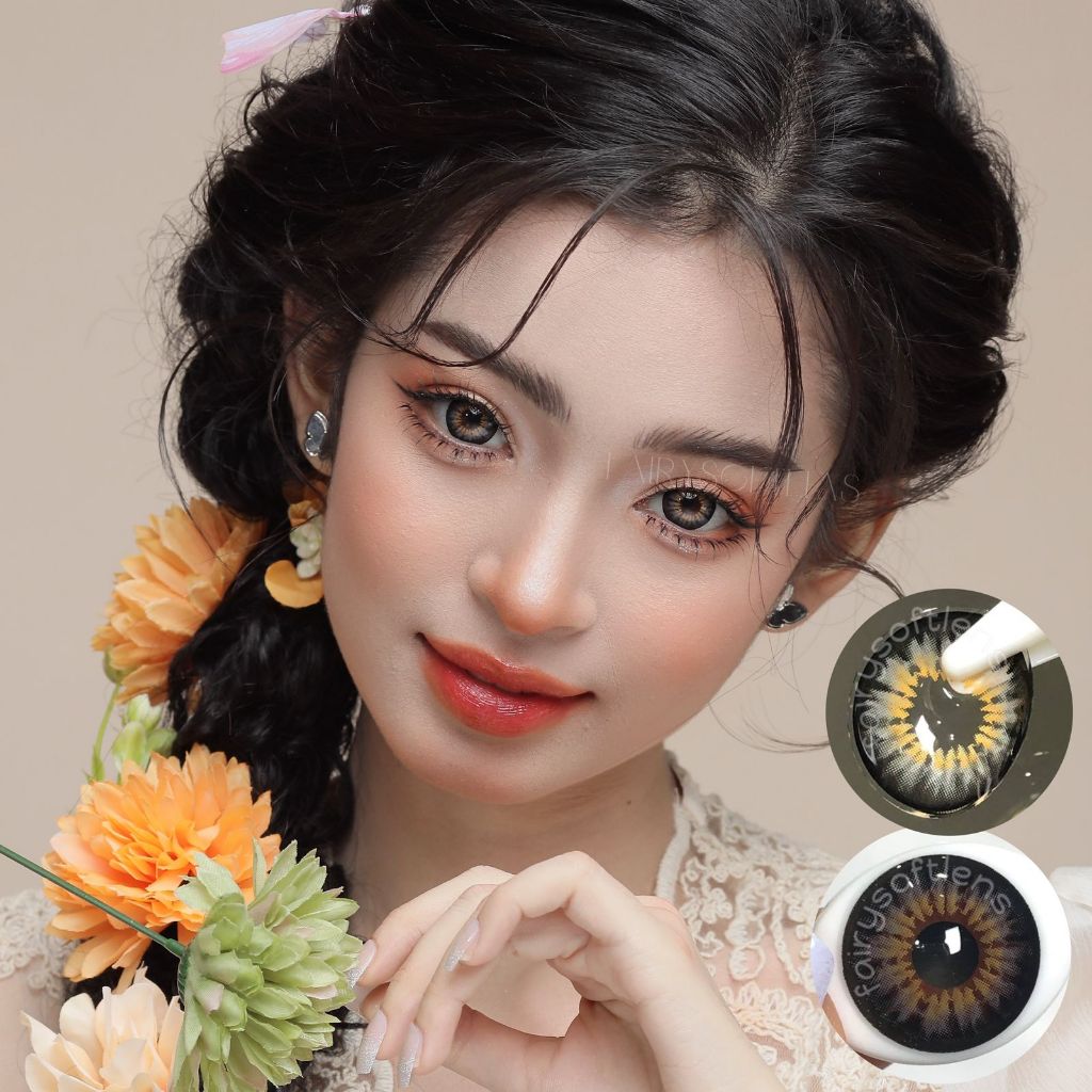Softlens BIG EYES Ruby Grey Kitty / Kontak Lensa
