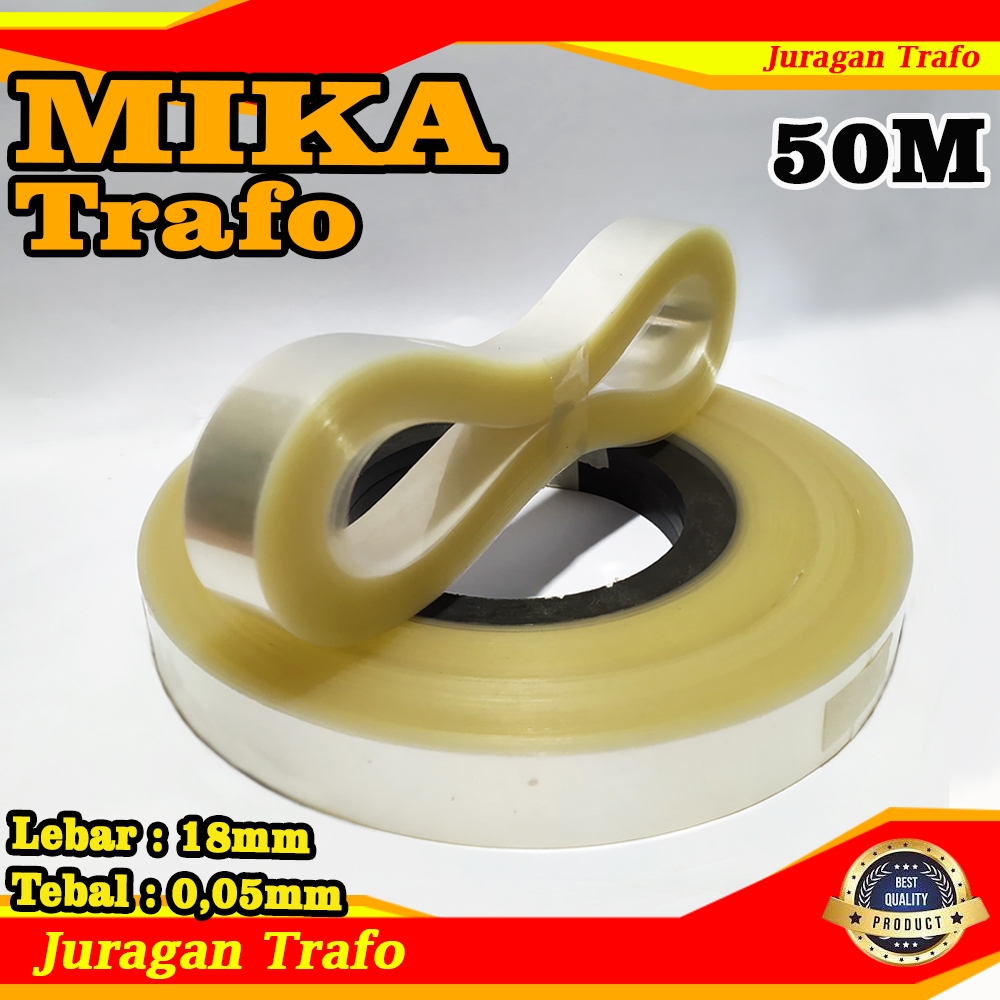 Mika Bening Trafo Toroid (0,05mm) Per 50 Meter - Mika Bening Khusus Trafo Toroid Kualitas Premium