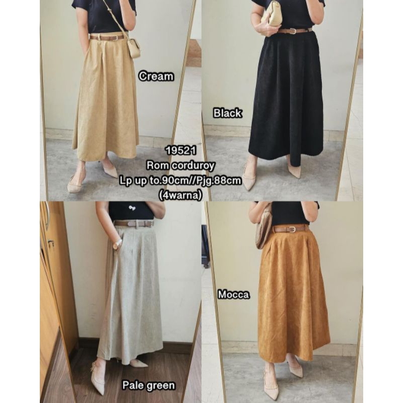Rok Corduroy Premium/Corduroy Skirt/Korean Women Skirt/Maxi Skirt/Rok Span Korean Style