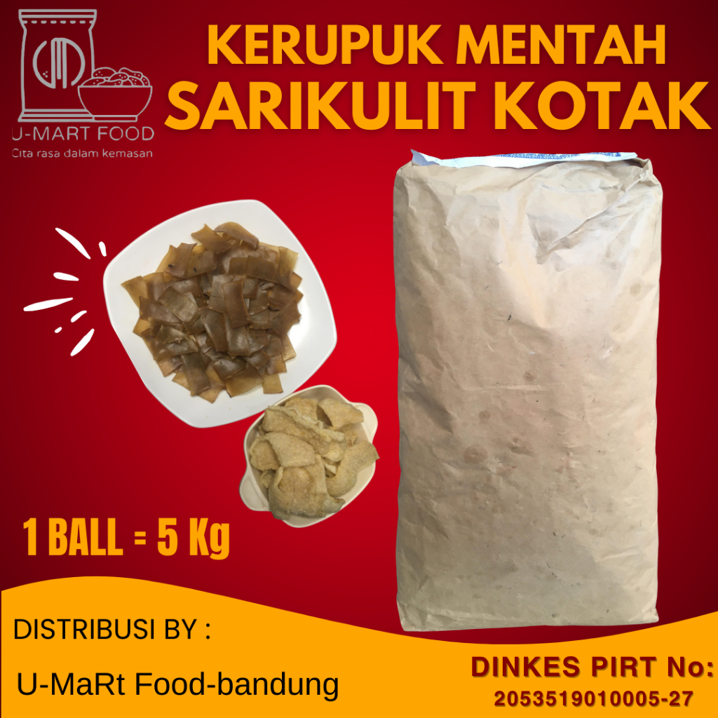 

Kerupuk Sari Kulit kotak 1 BALL / krupuk coklat kerupuk rambak bulat 1 BALL / Kerupuk Kulit 1 BALL/ cemilan krupuk / 5Kg