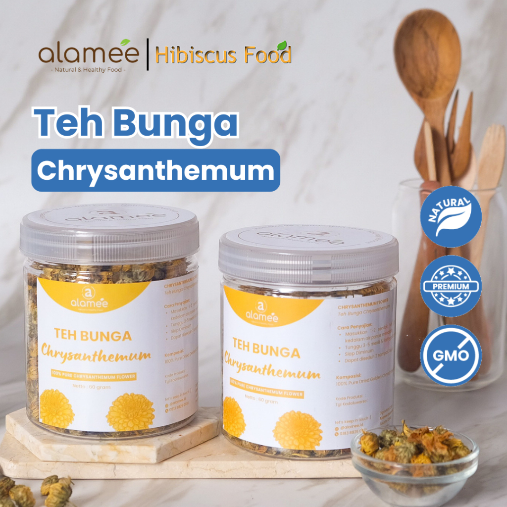

Teh Bunga Chrysanthemum Tea Krisan Emas Golden Crysant Herbal Alami Organik Alami Crysanthemum 60gr Dutchi Farm