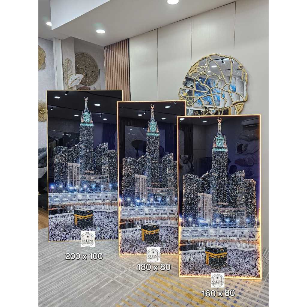 Lukisan Madinah / Lukisan Zamzam Tower / Lukisan Porcelain diamond