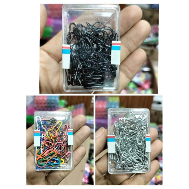 (10box) Peniti Kerudung Hijab Model Bolham Ukuran Tanggung