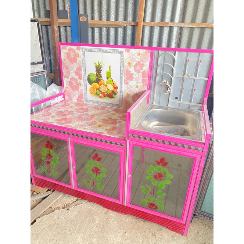 lemari kompor wastafel/lemari wastafel/tempat cuci piring termurah promo