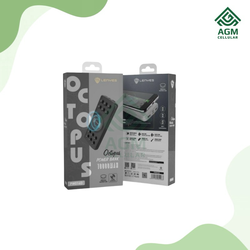 P/B POWERBANK LENYES WIRELESS PW016D 10.000mAh