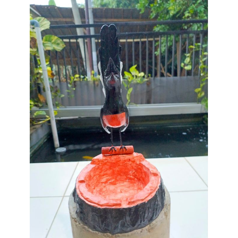 asbak / hiasan burung murai