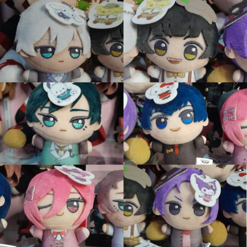 (Ready) Chibigurumi Blue Lock x Sanrio Plush Boneka Yoichi Isagi, Seishiro Nagi, Reo Mikage, Meguru 